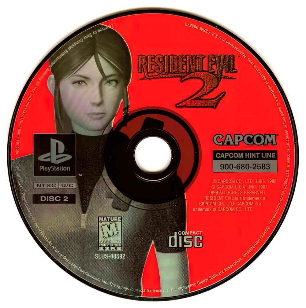 Лицензионный диск Resident Evil 2 для PlayStation
